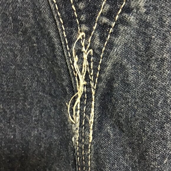 Vintage Men's Carhartt Medium Wash Overalls with Brass Hardware Size 36 x 30 - Picture 11 of 12